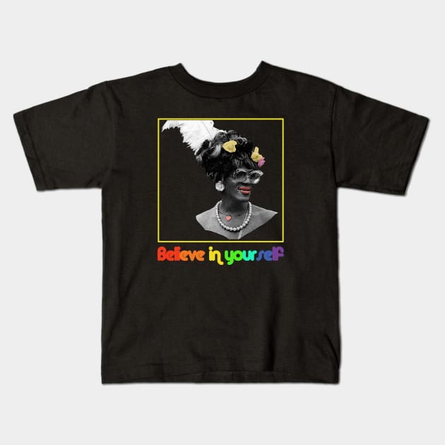 Marsha P. Johnson Kids T-Shirt by Snapdragon